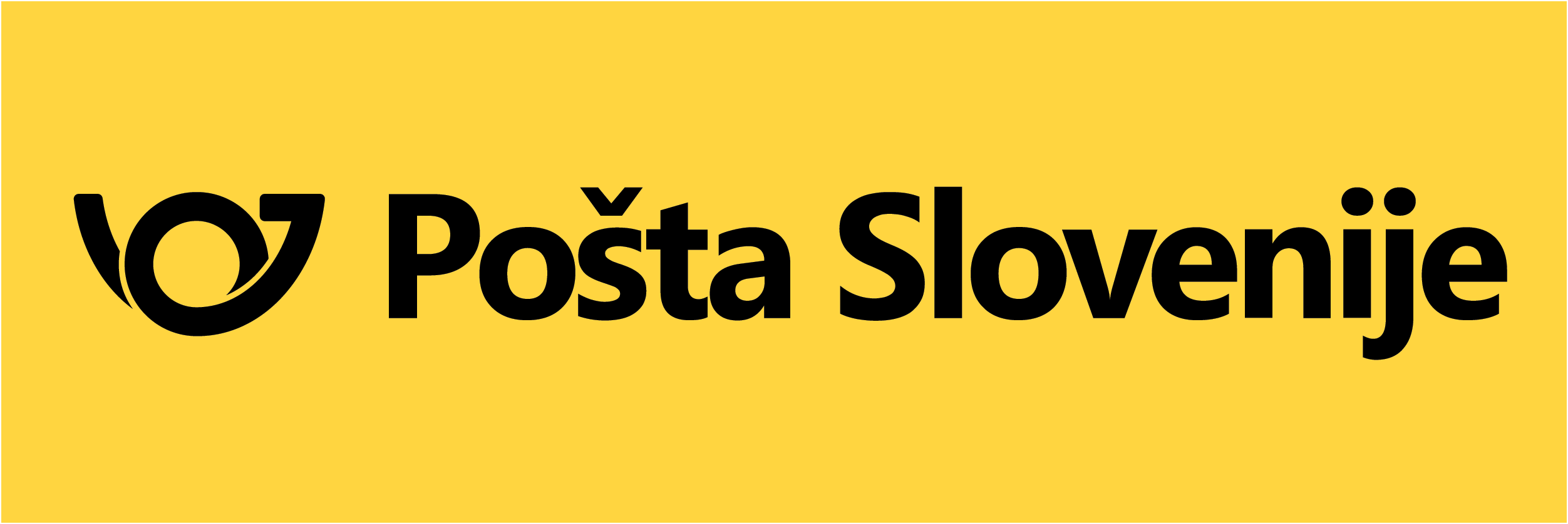 Posta Slovenije (yellow background)